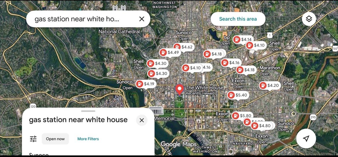 모하마드 바게르 갈리바프 이란 의회 의장은 12일(현지시간) 도널드 트럼프 미국 대통령이 호르무즈 해협 봉쇄 조치 언급과 관련해 자신의 X(옛 트위터) 계정에 미국 워싱턴 백악관 인근 주유소의 휘발유 가격 지도를 게시했다. 그는 “현재의 휘발유 가격을 즐기라. 이른바 봉쇄가 시행되면 (갤런당)4~5달러짜리 휘발유가 그리워질 것”이라고 했다.