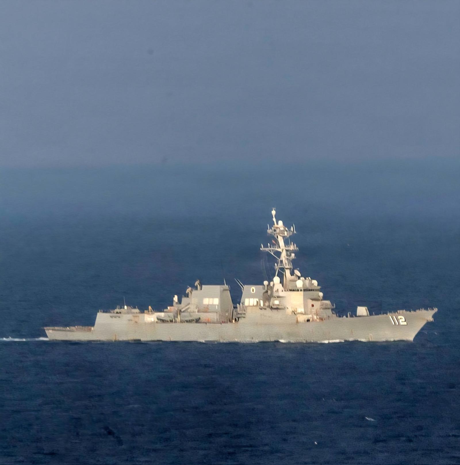 기뢰제거 작전을 위해 호르무즈 해협을 통과했다고 알려진 USS 마이클 머피(MICHAEL MURPHY·DDG-112). X(구 트위터 캡처)