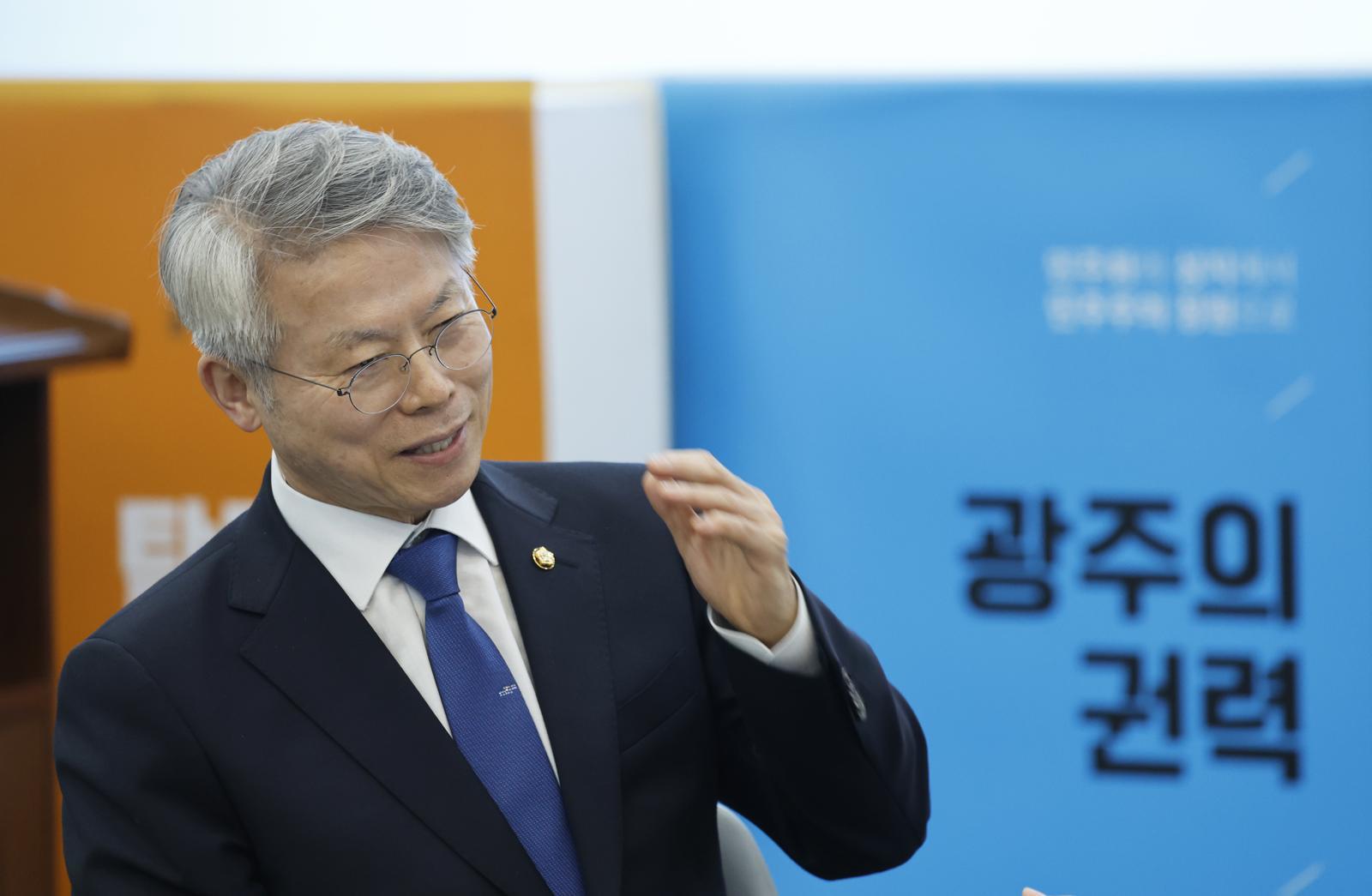 민형배 민주당 전남광주통합특별시장 후보 2026.3.30. 뉴스1