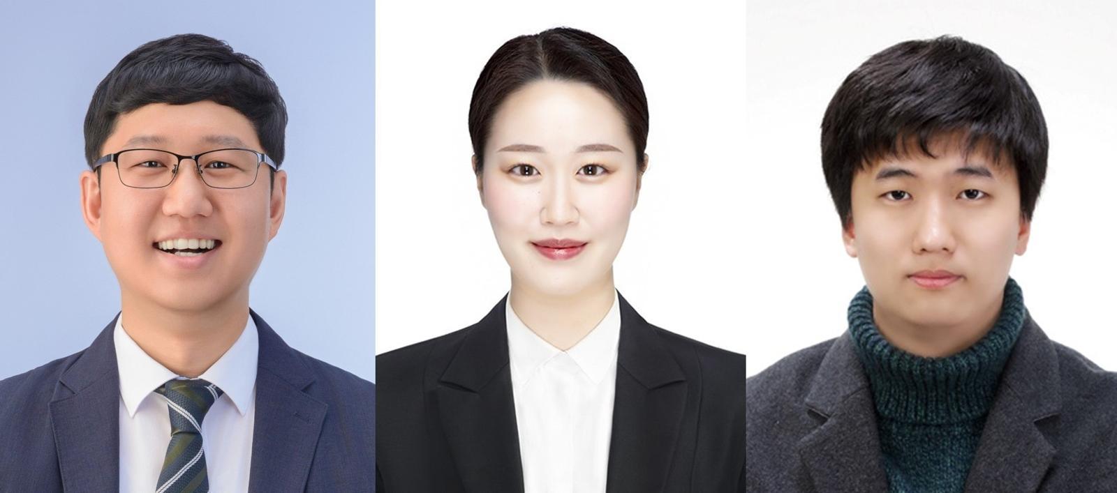 (좌측부터) 이상준 교수, 오수현 연구원, 유경주 연구원. UNIST 제공