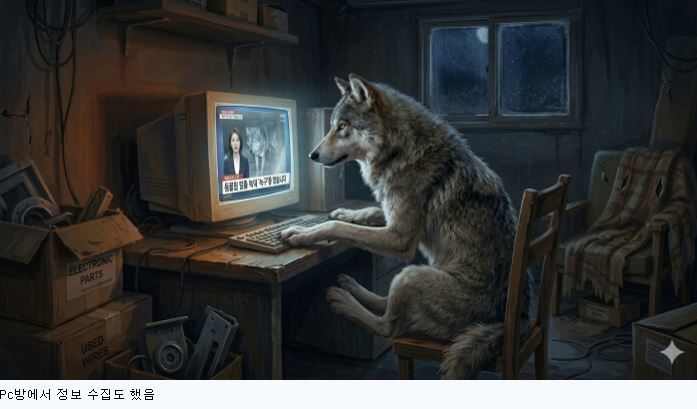 이달 8일 대전 동물원 오월드에서 탈출한 늑대 ‘늑구’가 탈출 9일 만인 17일 생포되자 이른바 ‘늑구 밈(meme·온라인 유행 콘텐츠)’이 온라인에서 확산했다. 밈 제작자들은 늑구의 탈출 과정, 향후 모습 등을 상상해 인공지능(AI) 이미지로 나타냈다. 온라인 커뮤니티 갈무리