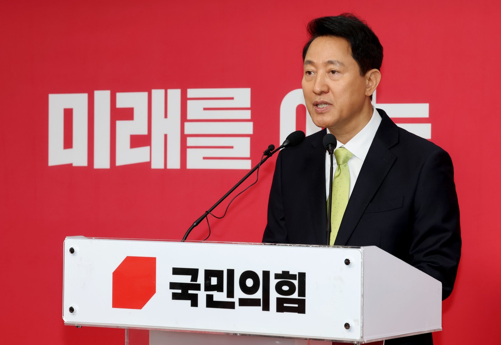 국힘 서울시장 후보 오세훈 “서울 지면 정권 폭주…보수혁신 사력”