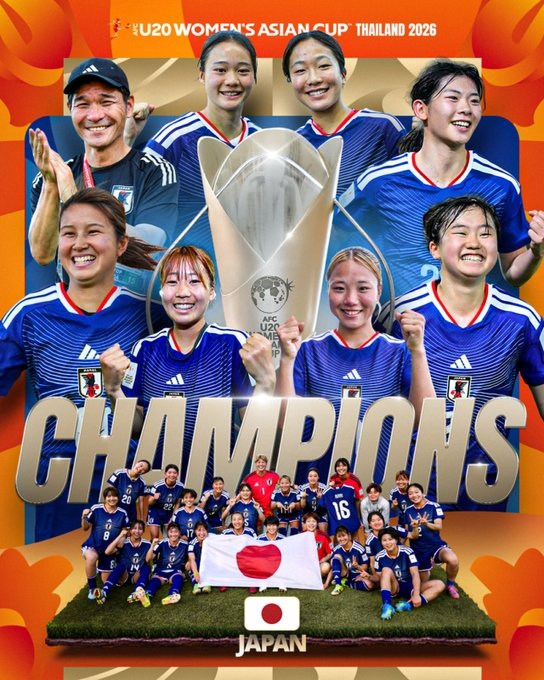 일본, 북한 꺾고 U-20 여자 아시안컵 제패…통산 7번째 우승