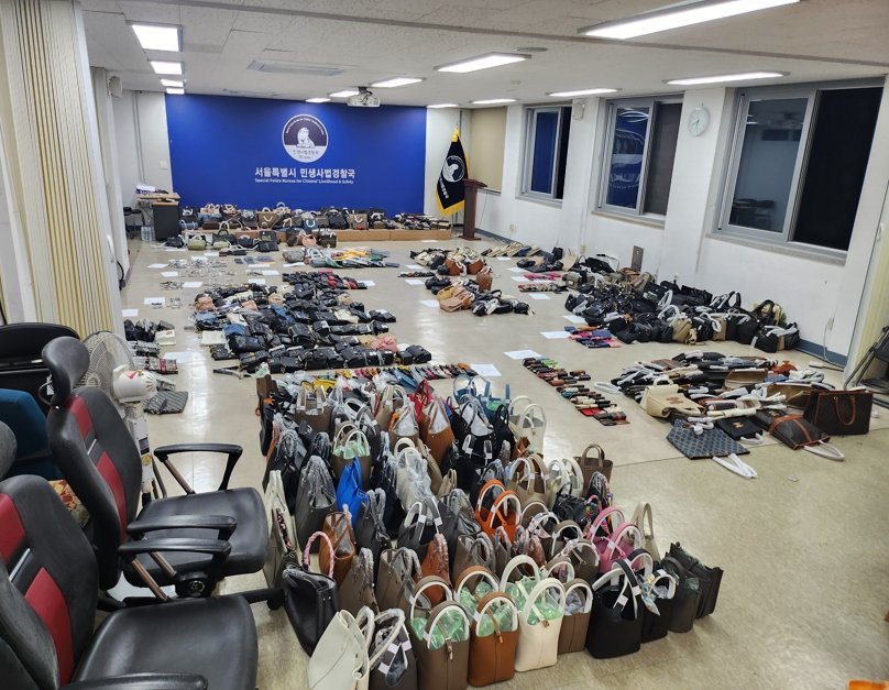 72억 상당 짝퉁 명품 판매책 적발…동대문 상가 1개층 자리잡아