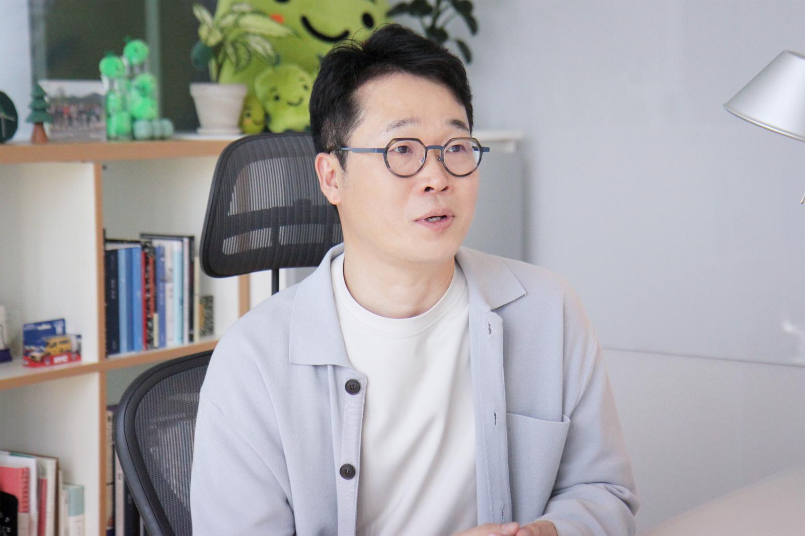 네이버 해피빈 이일구 대표가 인터뷰에 응하고 있다. 김수연 기자 xunnio410@donga.com