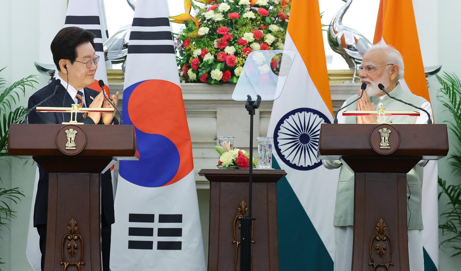 李대통령 “韓-인도, 나프타-에너지 안전수급 협력 강화”
