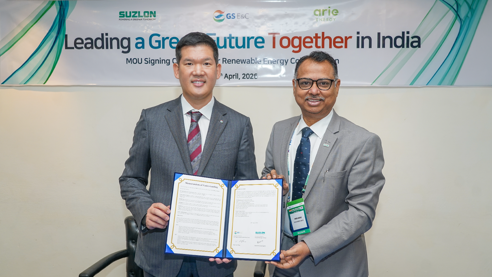 GS건설, 인도서 ‘재생에너지 삼각편대’ 구축… 풍력·태양광·ESS 통합 사업 본격화