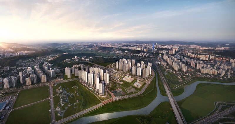 충남 아산 탕정지구 ‘더샵 탕정인피니티시티’  광역 조감도