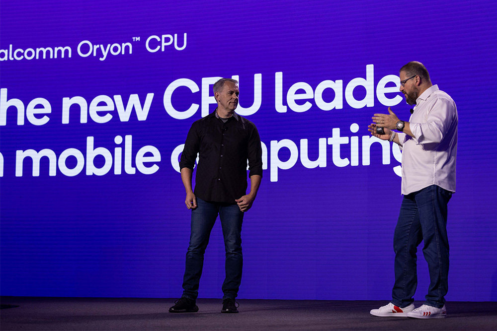 제라드 윌리엄스와 크리스티아노 아몬 퀄컴 최고경영자 / 출처=퀄컴 테크날러지