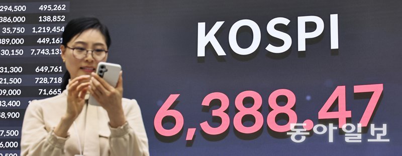 전쟁 공포 이긴 코스피 6388 ‘사상최고’
