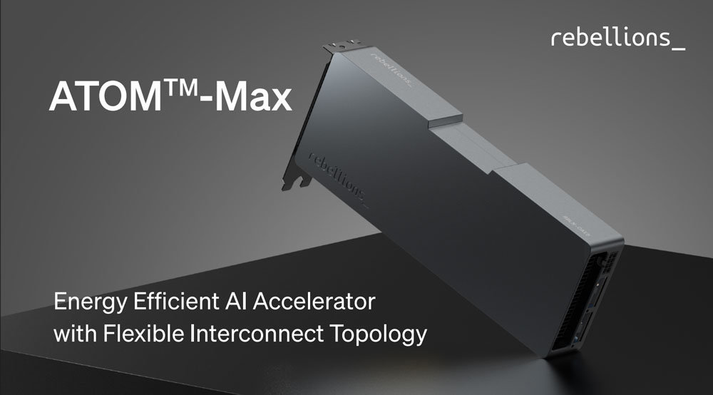 가비아 NPUaaS(NPU as a Service)에 적용된 리벨리온의 NPU ‘ATOM-Max(아톰 맥스)’ / 출처=리벨리온