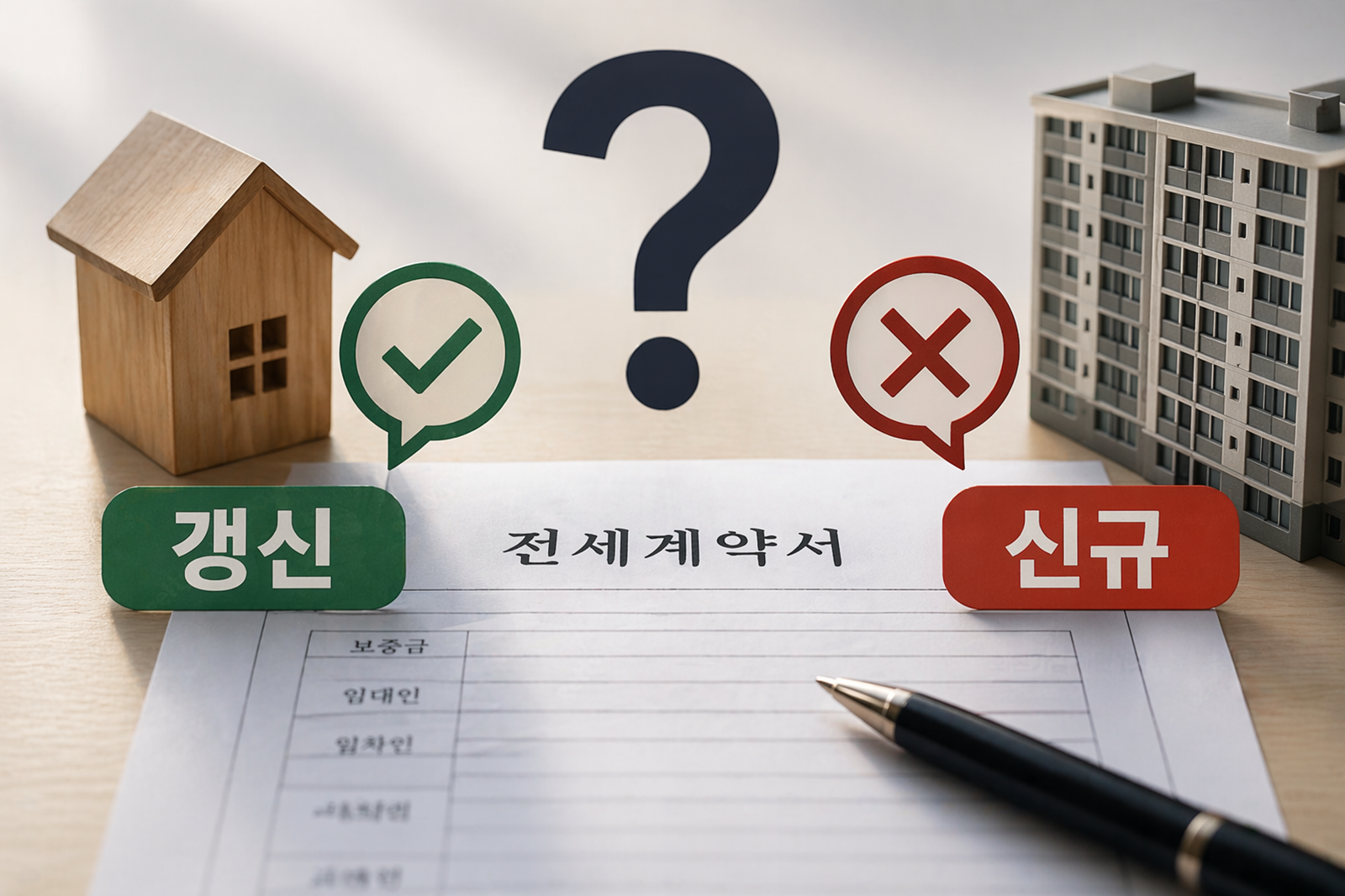 전세 재계약, 두 달 만에 나간다? ‘갱신 vs 신규’ 기준 총정리 [집과법]