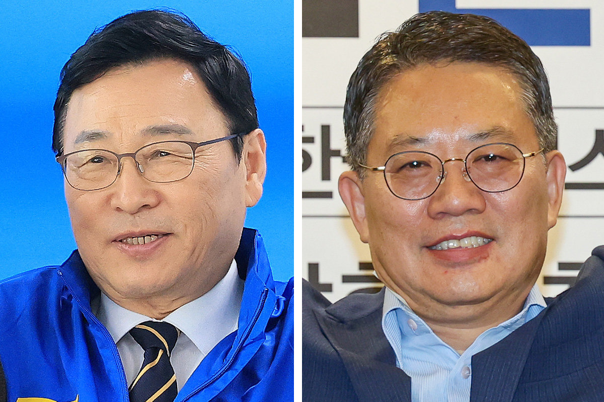 왼쪽부터 정근식, 윤호상 서울시교육감 예비후보. 뉴스1