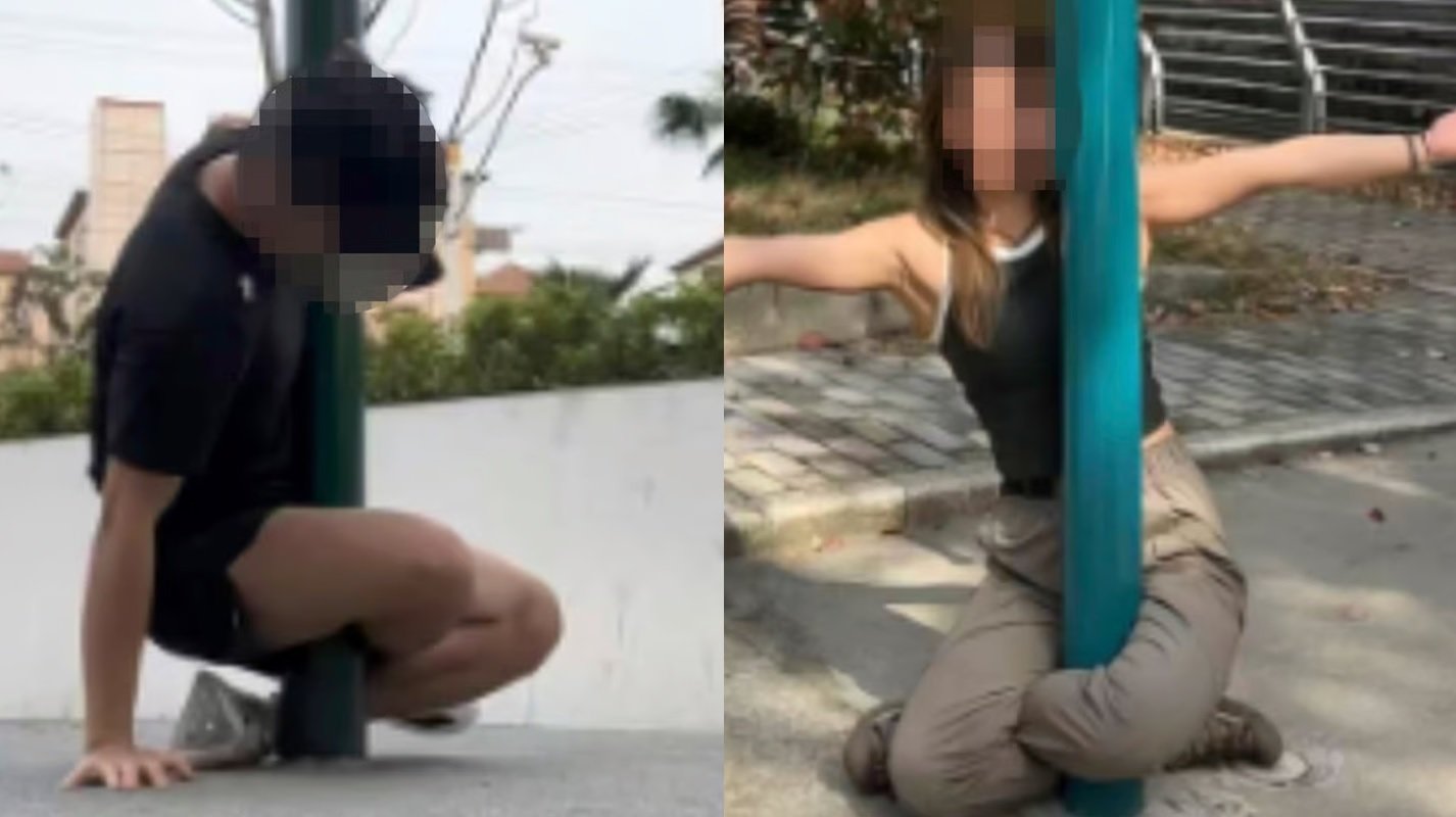가로등에 다리 꼬고 앉았다가 ‘SOS’…中 SNS 챌린지 위험천만