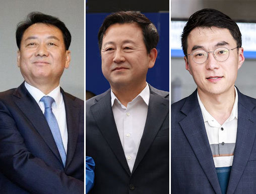 (왼쪽부터)이광재 전 강원도지사, 김용남 전 의원, 김남국 전 의원. 뉴시스