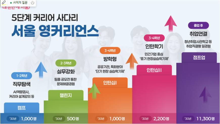 서울 영커리언스 5단계 과정 / 출처=서울시