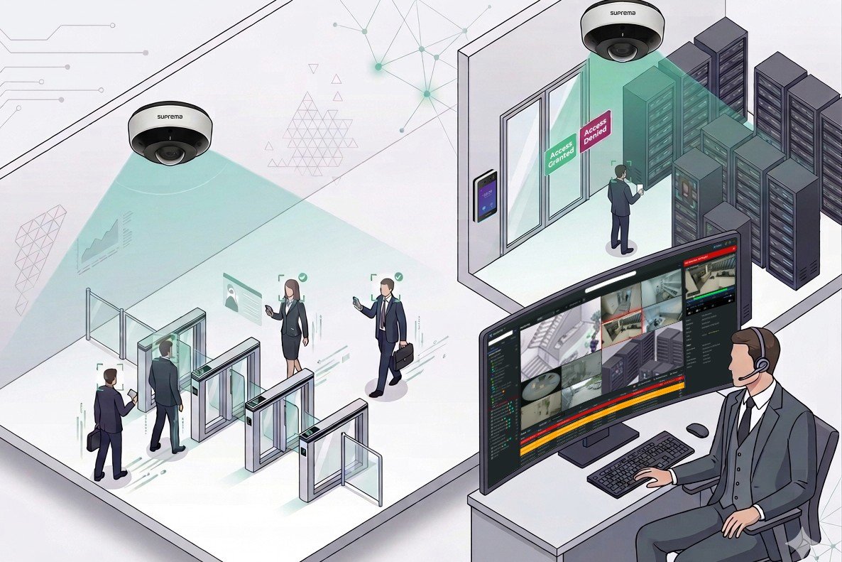 AI 기반 통합 보안 플랫폼과 AI 카메라 / 출처=슈프리마