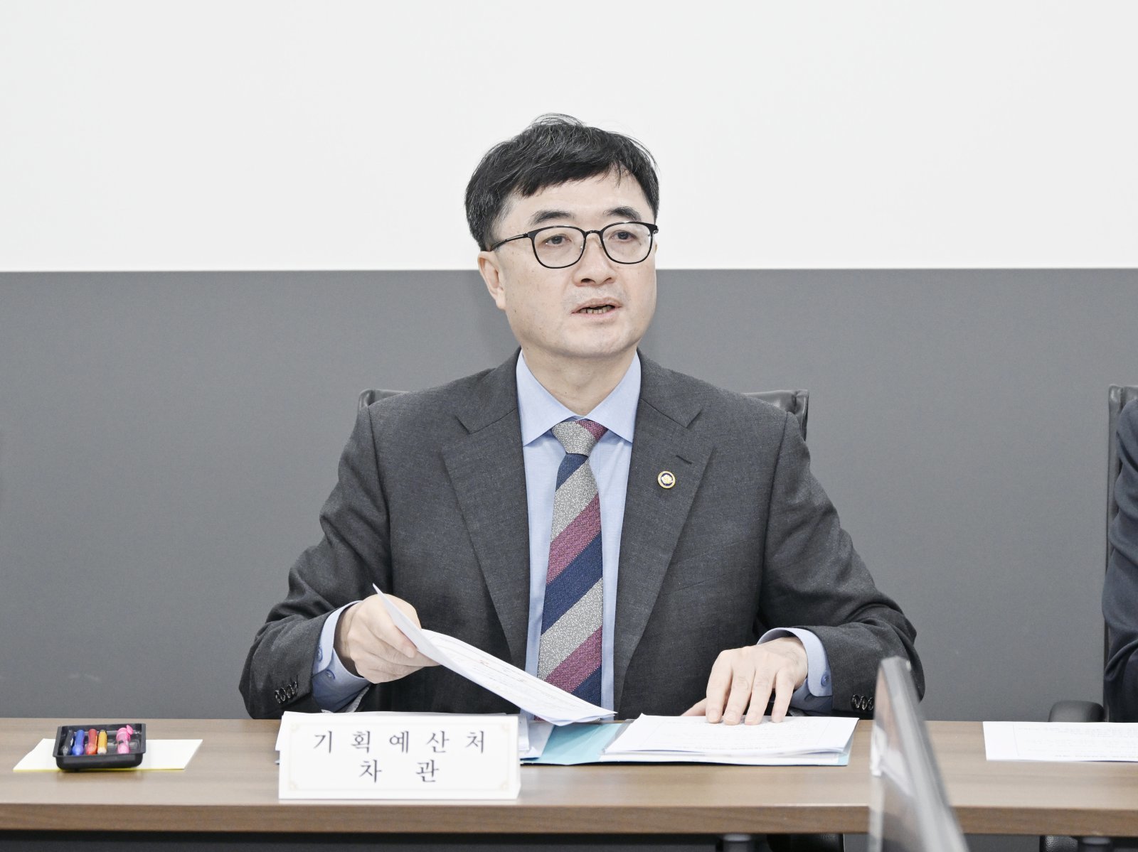 임기근 기획예산처 차관이 11일 오전 서울 종로구 정부서울청사에서 열린 ‘긴급 재정집행 점검회의’를 주재하고 있다. (사진=기획예산처 제공) 2026.04.11.