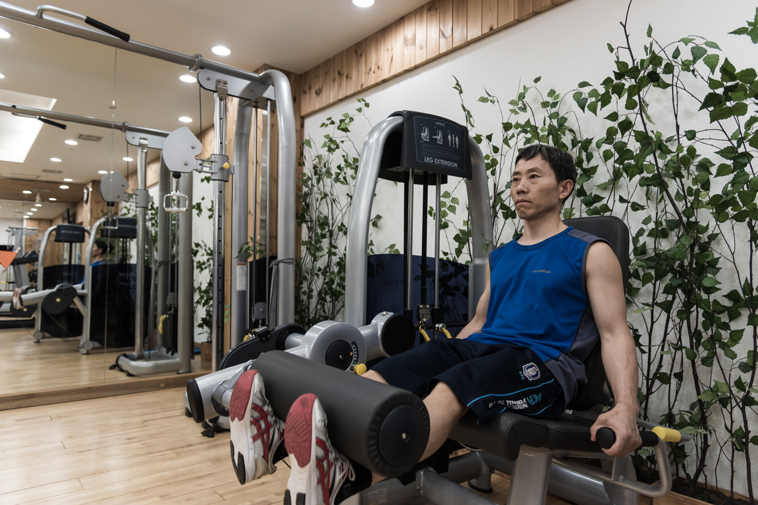 무릎이 좋지 않은 박태종은 꾸준한 근력운동으로 통증을 완화한다. 한국마사회 제공