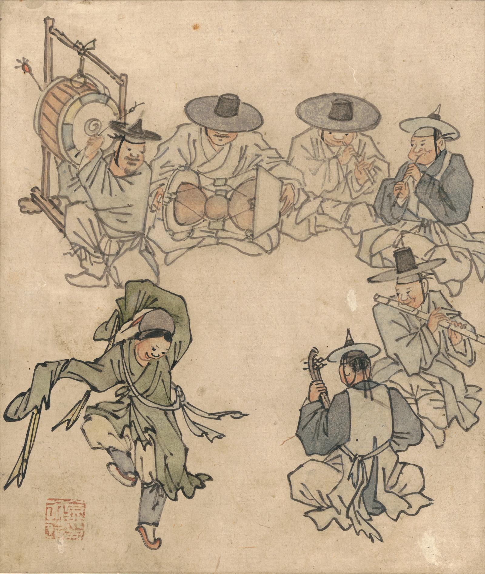 단원 김홍도 풍속화 전시 작품