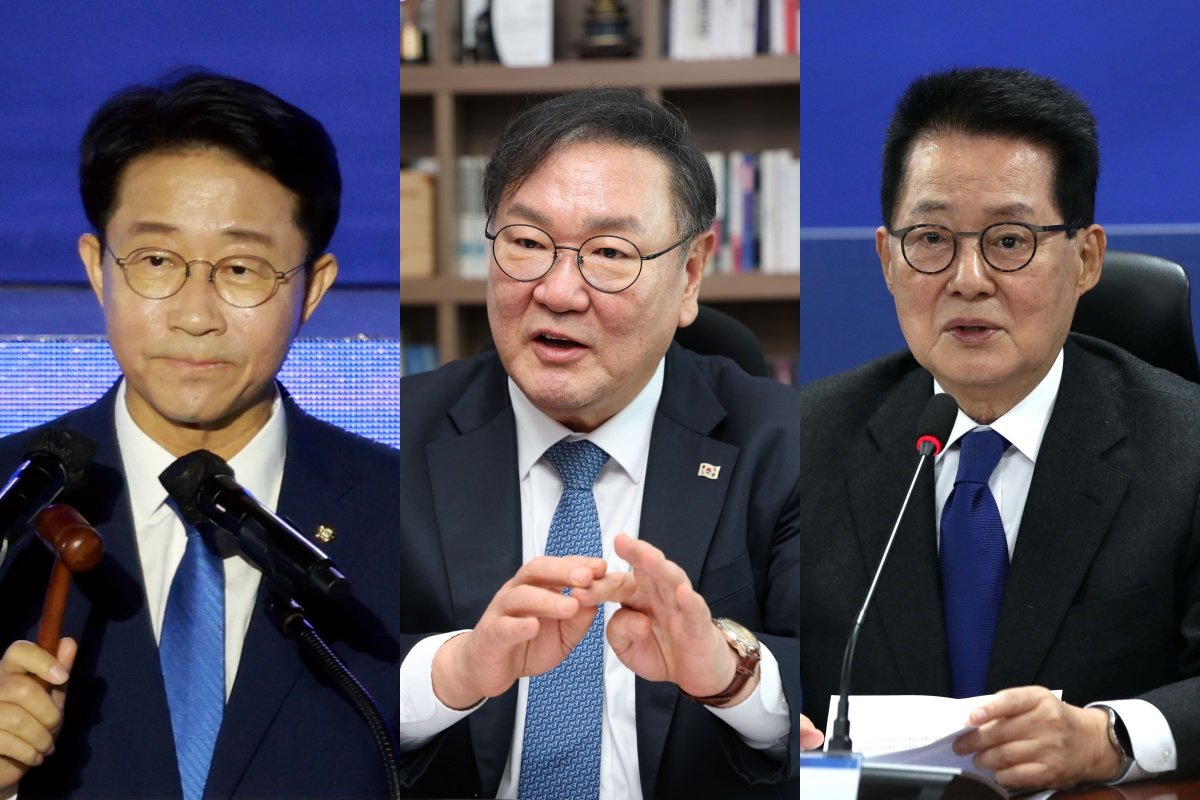 친명 조정식, 정책통 김태년, 최고령 박지원 ‘국회의장 3파전’
