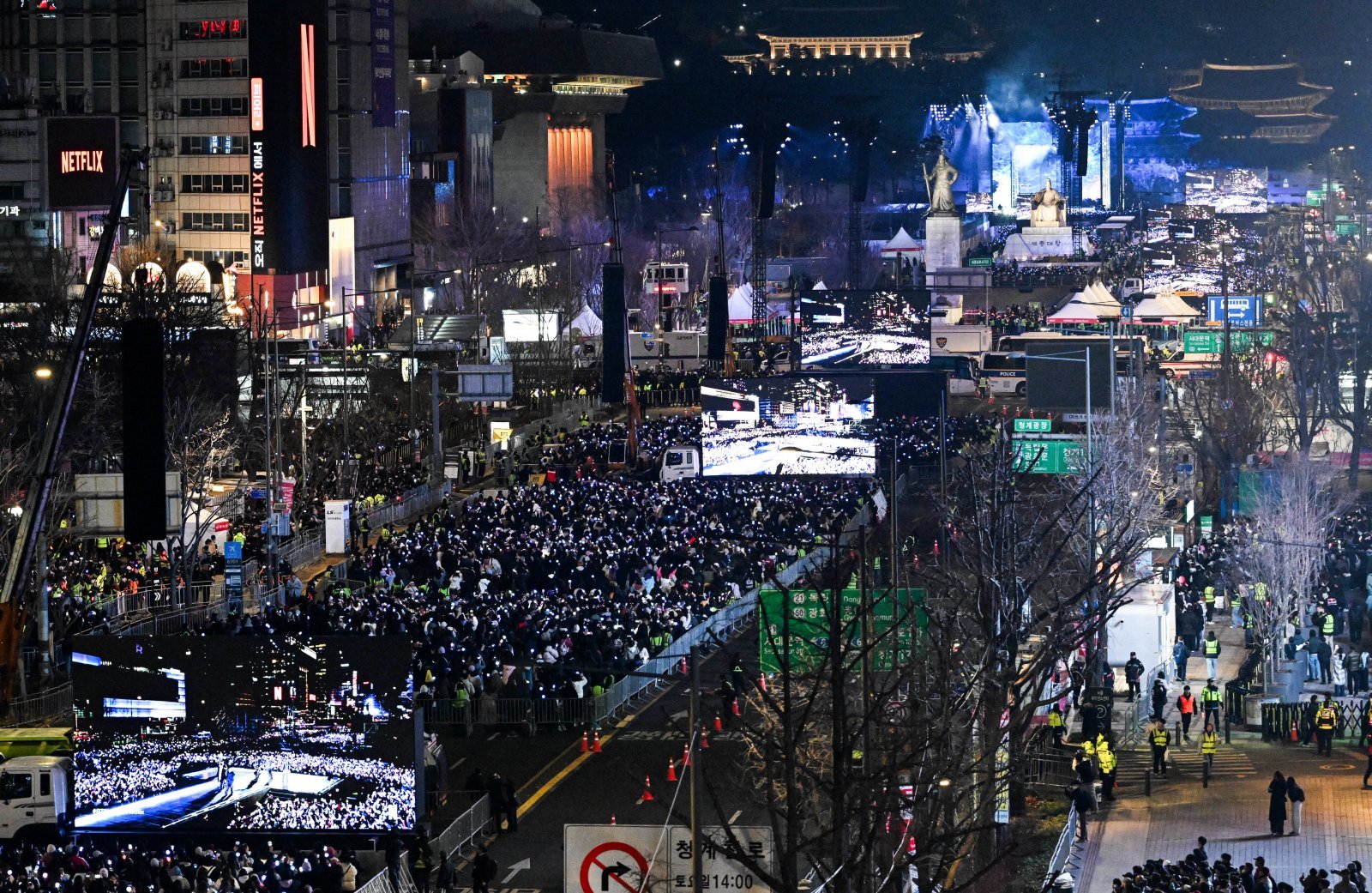  ARIRANG’ 공연이 3월 21일 서울 광화문광장 일대에서 펼쳐졌다. (사진공동취재단)