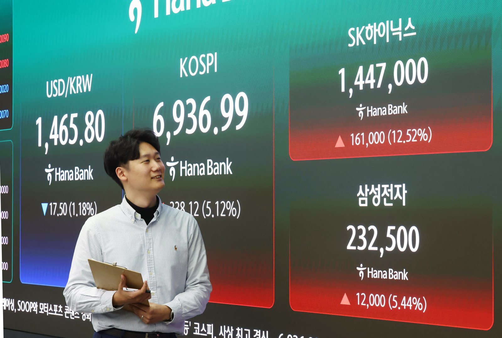 하이닉스 주가 두 자릿수 급등인데…삼성전자는 ‘노조 변수’에 발목