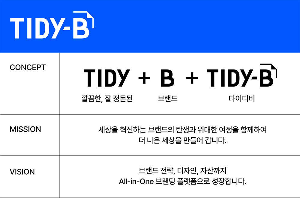 타이디비 피치덱 브랜드 소개 페이지 / 출처=타이디비