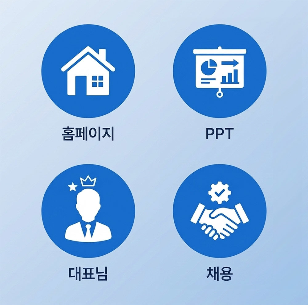 홈페이지, PPT, 대표, 채용 등에서 브랜드 일관성을 유지해야 한다 / 출처=타이디비