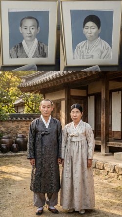 김병선 씨가 사연을 받아 복원해준 흑백사진.