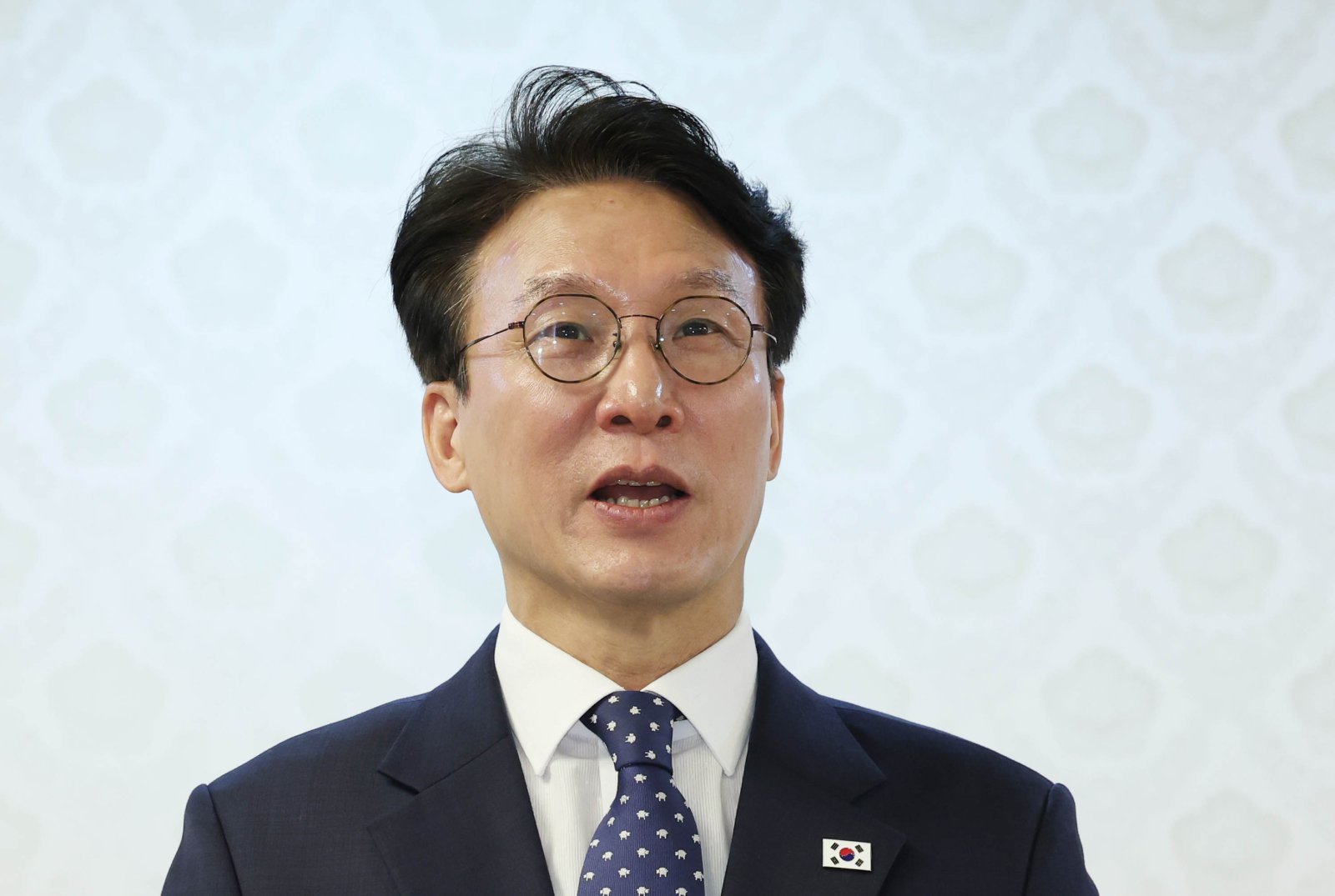 김민석 국무총리가 8일 오전 서울 종로구 정부서울청사에서 열린 사행산업통합감독위원회 민간위원 위촉장 수여식에서 인사말 하고 있다. 2026.05.08. 서울=뉴시스