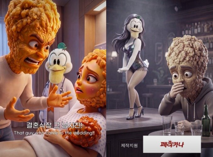 페리카나치킨 AI 광고 논란 이미지