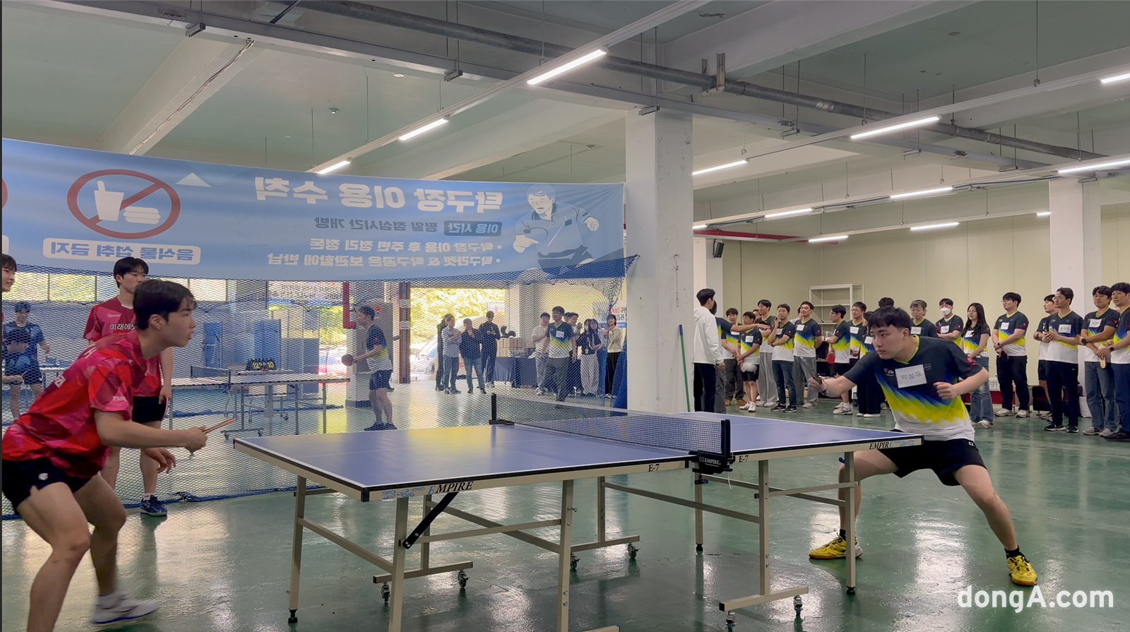 “조직에 활력 불어넣겠다”… 롯데이노베이트, 미래에셋 탁구단과 이색교류
