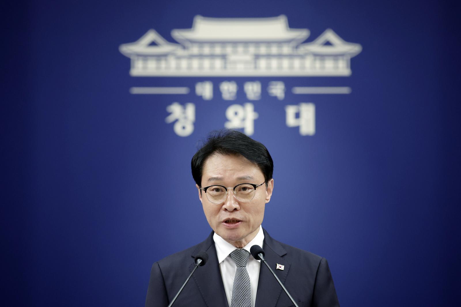 이규연 홍보소통수석이 15일 청와대에서 정부 인사 관련 브리핑을 하고 있다.  2026.5.15. 뉴스1