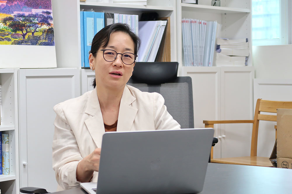 소풍커넥트와 창업 생태계 변화에 대해 설명하는 최경희 대표 / 출처=IT동아