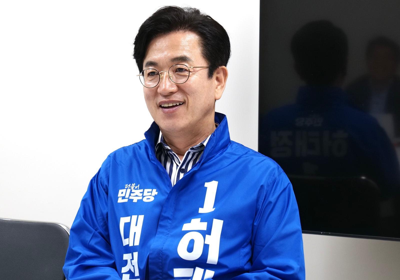 허태정 더불어민주당 후보. ⓒ뉴시스