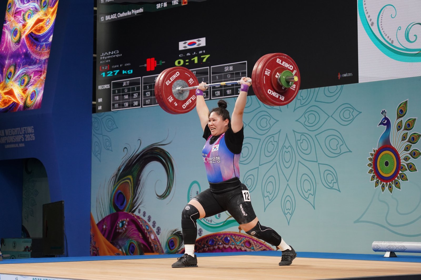 역도 장현주, 아시아선수권 女 86㎏급 동메달 3개 획득