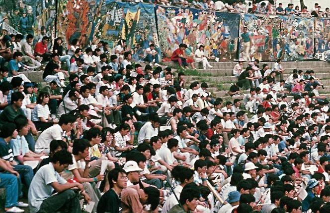 1989년 6월 서울 성동구 한양대에서 마지막으로 걸렸던 그림의 모습. 광주미디어아트플랫폼 제공