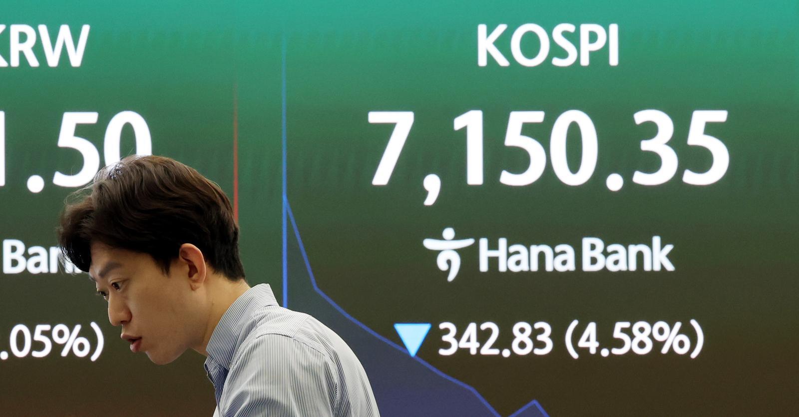 8000 찍은 다음 거래일에 장중 7142까지 하락 ‘롤러코스피’