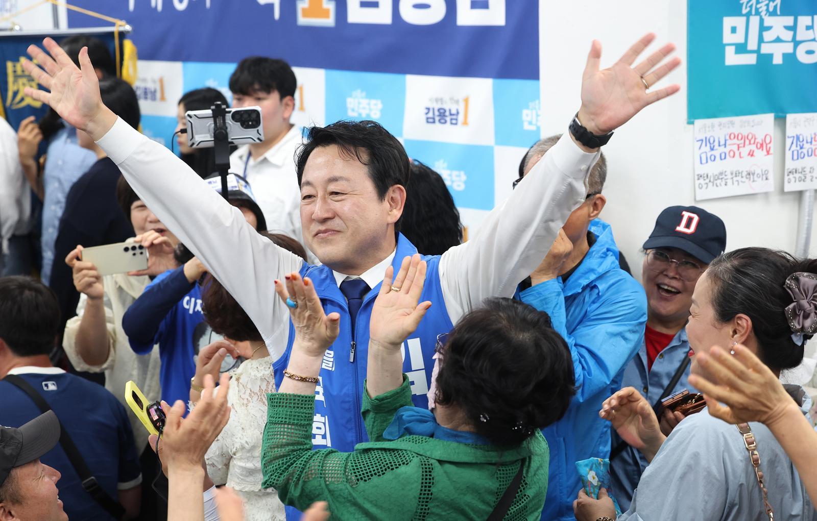김용남 더불어민주당 경기 팽택을 국회의원 후보(공동취재)