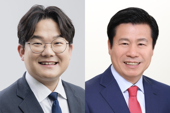 더불어민주당 오영준 중구청장 후보(왼쪽), 국민의힘 류규하 중구청장 후보.