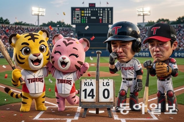 KIA, LG 상대 역대 최다 점수차 ‘14-0’ 승리…롯데, ‘화요일 징크스’ 탈출 [어제의 프로야구]