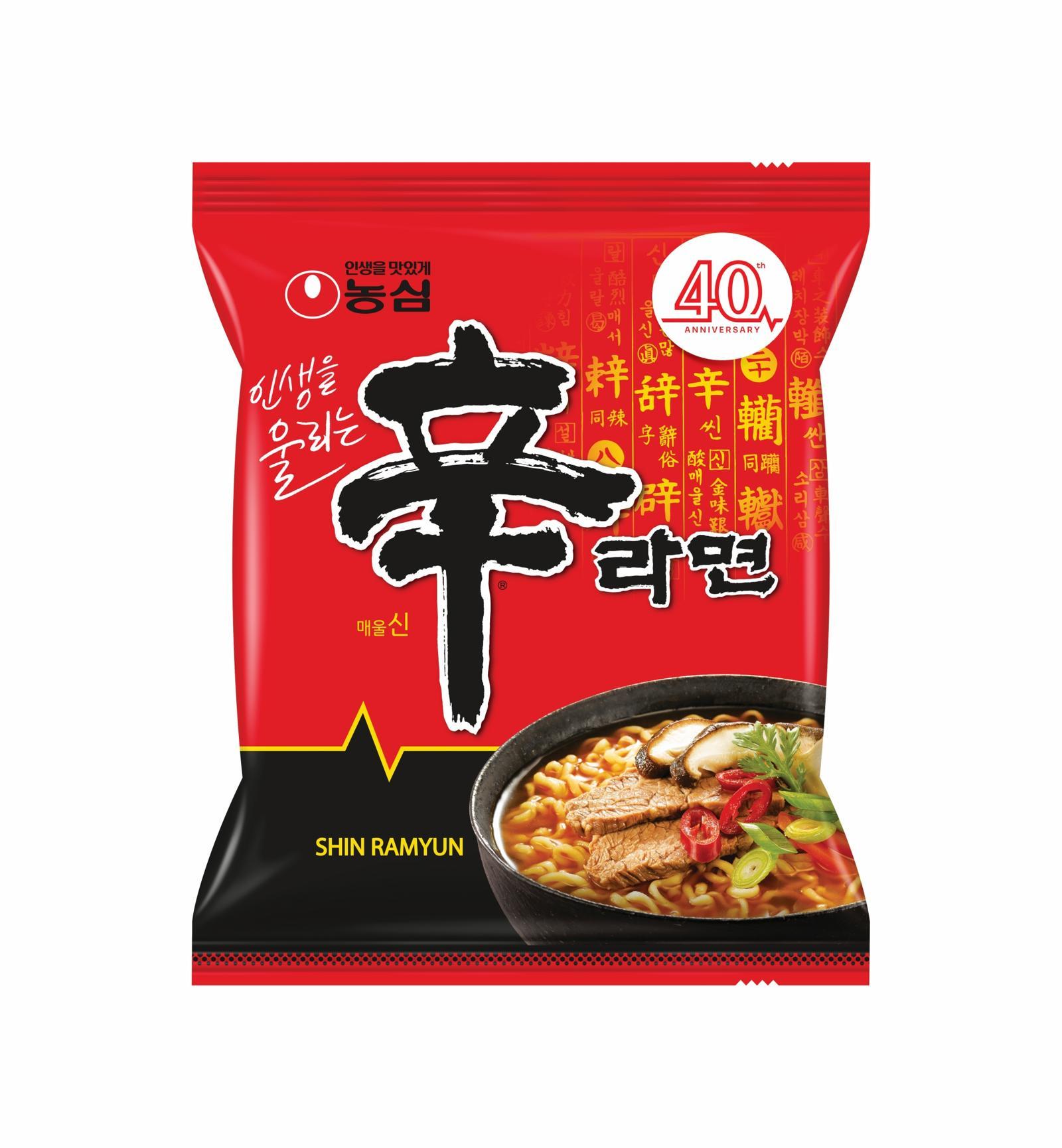 40주년 맞은 신라면 봉지면.