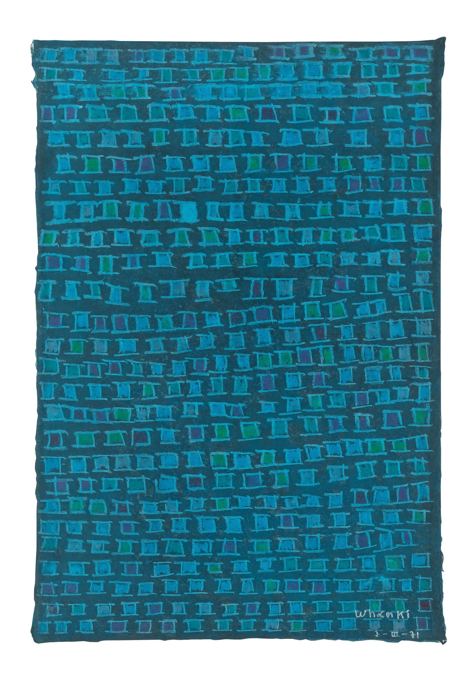 김환기, 7-Ⅲ-71, 1971. Oil on paper, 93 x 63 cm. 5억-10억 원 (서울옥션 제공)