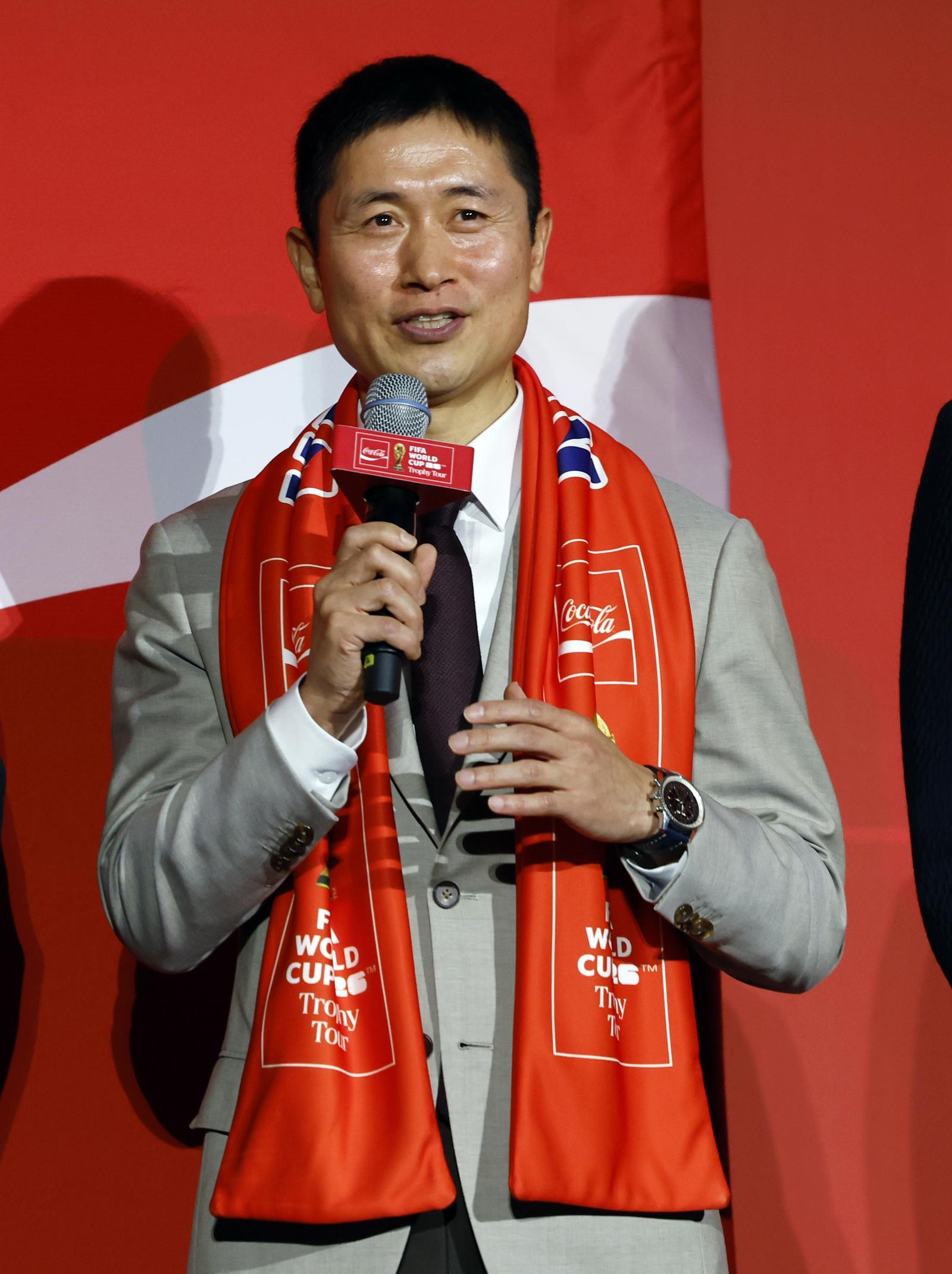 한국 축구 레전드 이영표 해설위원이 지난 1월 16일 서울시 용산구 한강대로 CGV 용산아이파크몰 스크린X관에서 열린 FIFA 월드컵 트로피 투어 미디어 간담회에서 질문에 답하고 있다. 2026.1.16 ⓒ 뉴스1