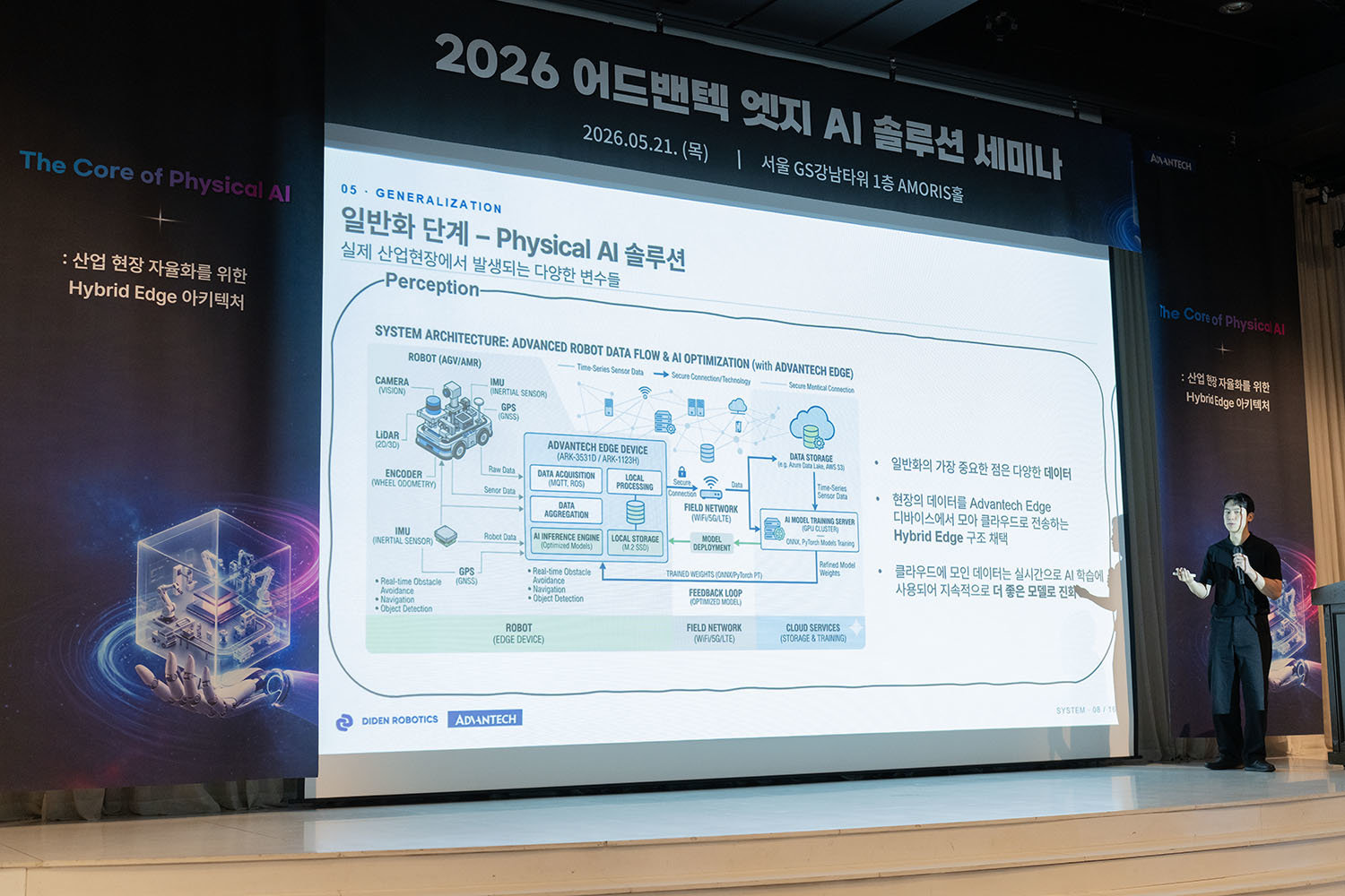 디든로보틱스는 엣지와 클라우드를 병행하는 하이브리드 엣지 AI의 가능성을 언급했다 / 출처=IT동아