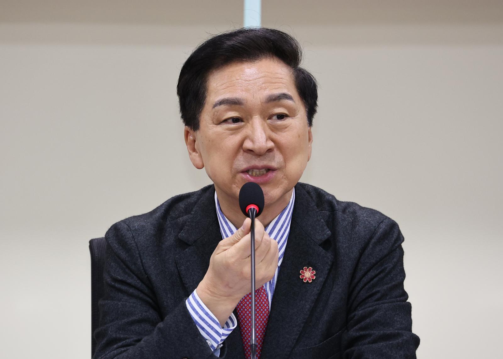 김기현 국민의힘 의원이 4일 오전 서울 여의도 국회 의원회관에서 열린 ‘대한민국 미래혁신포럼 세미나’에서 인사말을 하고 있다. 2026.03.04 뉴시스