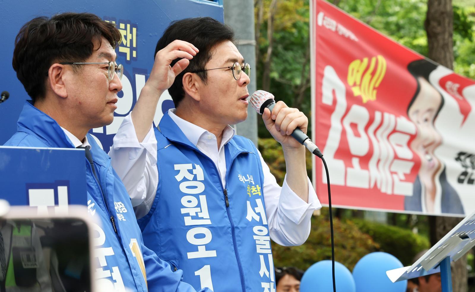정원오 “吳, 현장도 안 가” vs 오세훈 “鄭, 사고치고 나몰라라”