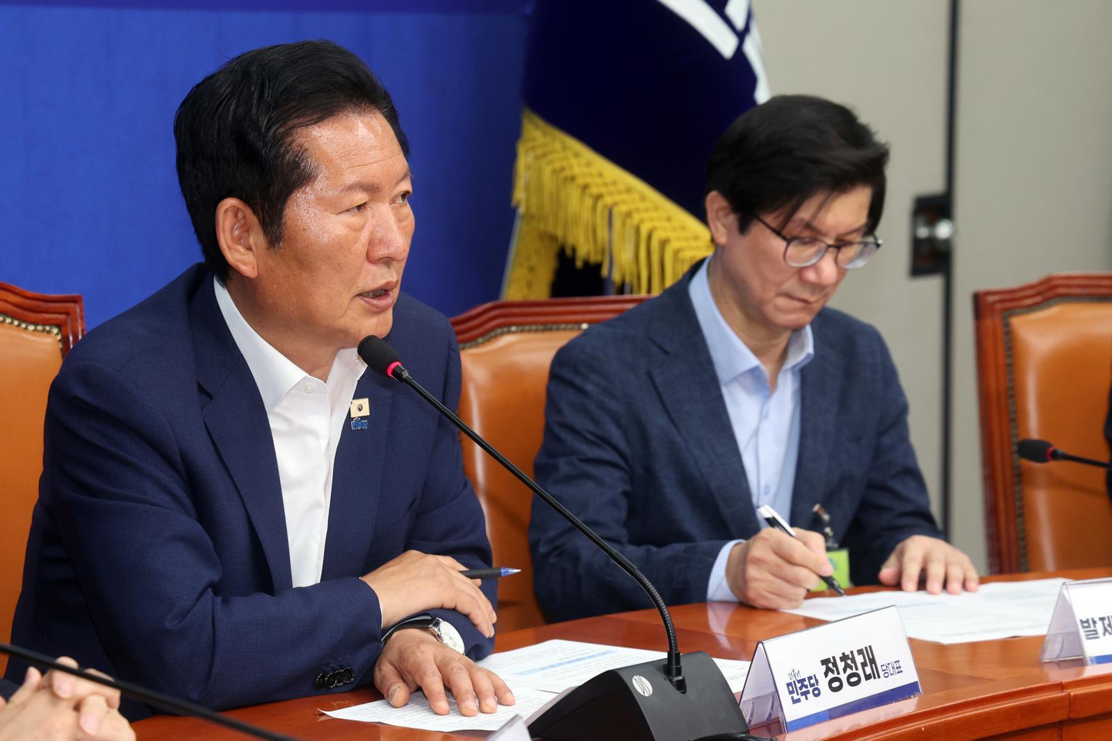 정청래 “고가붕괴-철근누락 책임져야”…오세훈 때리기