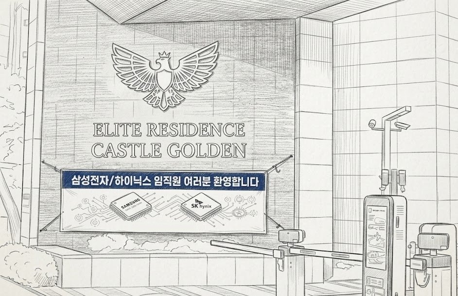 “삼전닉스 임직원 환영” 현수막 붙은 아파트, 진짜? [팩트체크]